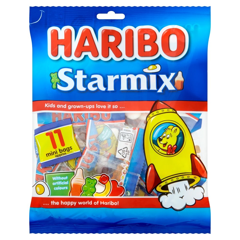 HARIBO Starmix Multipack Gum Sweets Bag, 176g