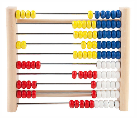 Idena Wooden Counting Frame, Colourful, 21 x 18 x 4 cm