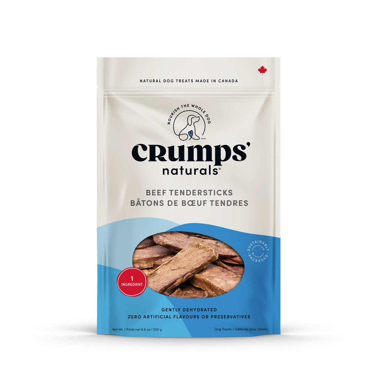 Crumps' Naturals Beef Tender Sticks For Pets, 8.8-Ounce