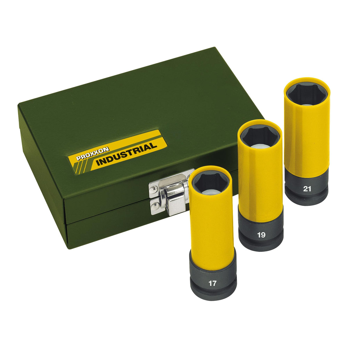 Proxxon Impact 23938 Wheel Nut Set 1/2 Inch 17/19 / 21 mm Pack of 3