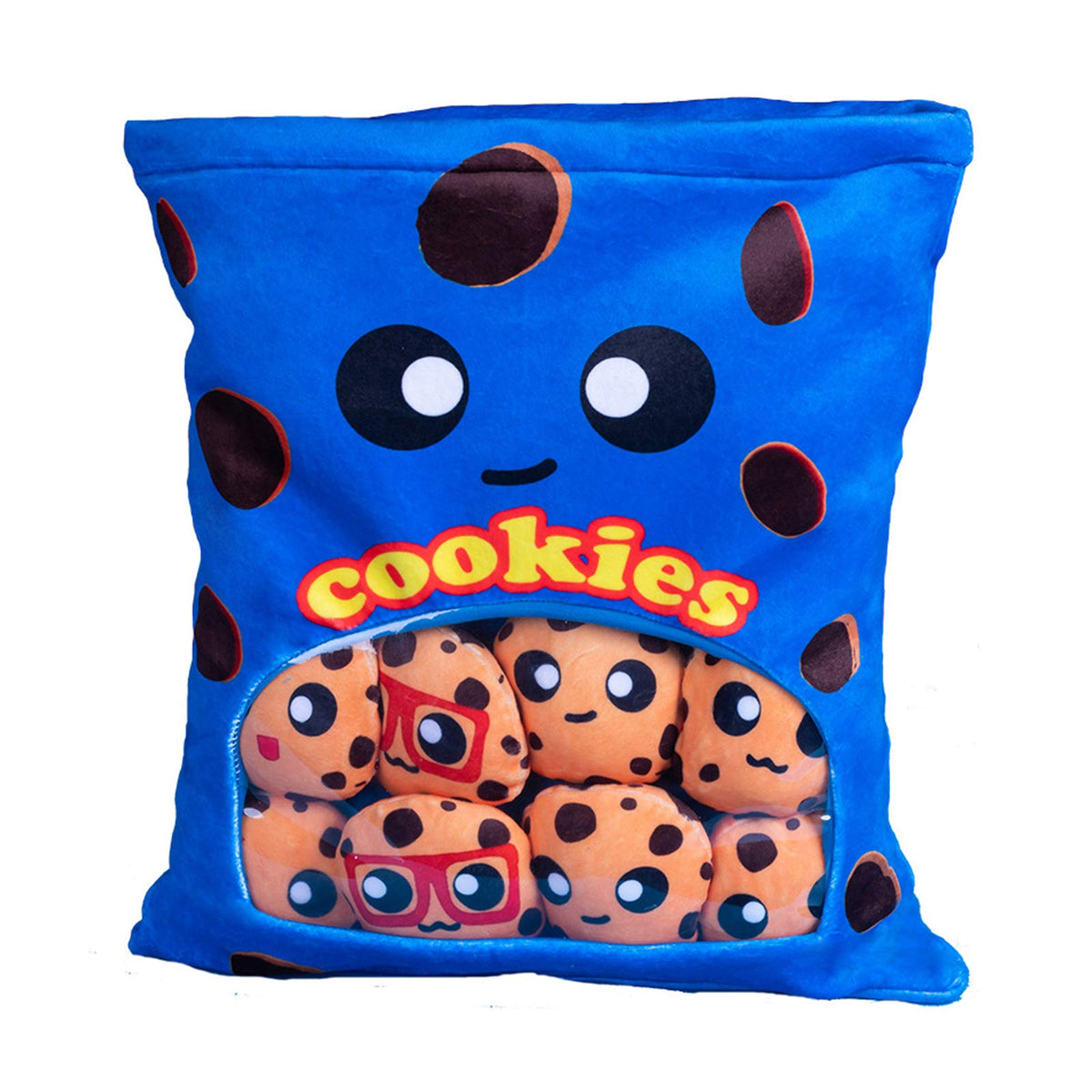 Zhongkaihua 38 * 45cm A Bag of Cheesy Puffs Stuffed Soft Snack Pillow Plush Puff Cushion Doll Cheesy Puff Stuffed Pillow Cushion Sofa Cushion Pudding Food Dolls Home Bedroom Decor Gift