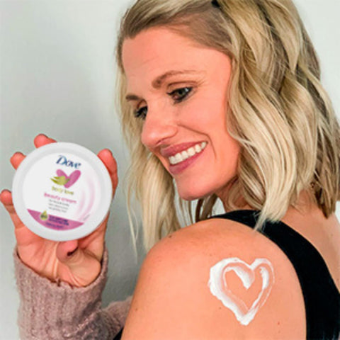 Dove Nourishing Body Care, Face, Hand, and Body Beauty Cream for Normal to Dry Skin Lotion for Women with 24-Hour Moisturization, 12-Pack, 2.53 Oz Each Jar