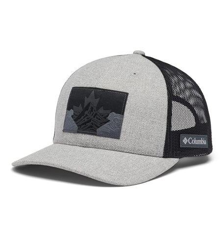 Columbia Unisex Mesh Snap Back - High, Columbia Grey Heather/Canadian Rockies, One Size