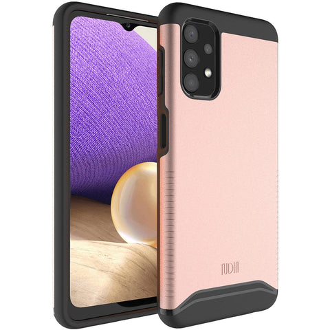 TUDIA DualShield Designed for Samsung Galaxy A32 5G Case, [Merge] Shockproof Military Grade Slim Dual Layer Hard PC Soft TPU Protective Case Cover - Rose Gold