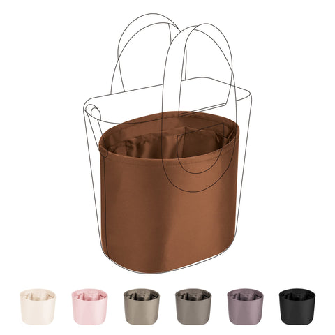DGAZ Purse Organizer Silky Smooth For Hermes In The Loop 18/23 Bags,Silk Luxury Handbag Tote in Bag Shapers(23,Gold)