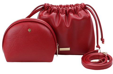 DIHKLCIO Crossbody Bags for Women Black Crossbody Purse Small Vegan Leather Purses Shoulder Designer Handbags 2ps 2024 New