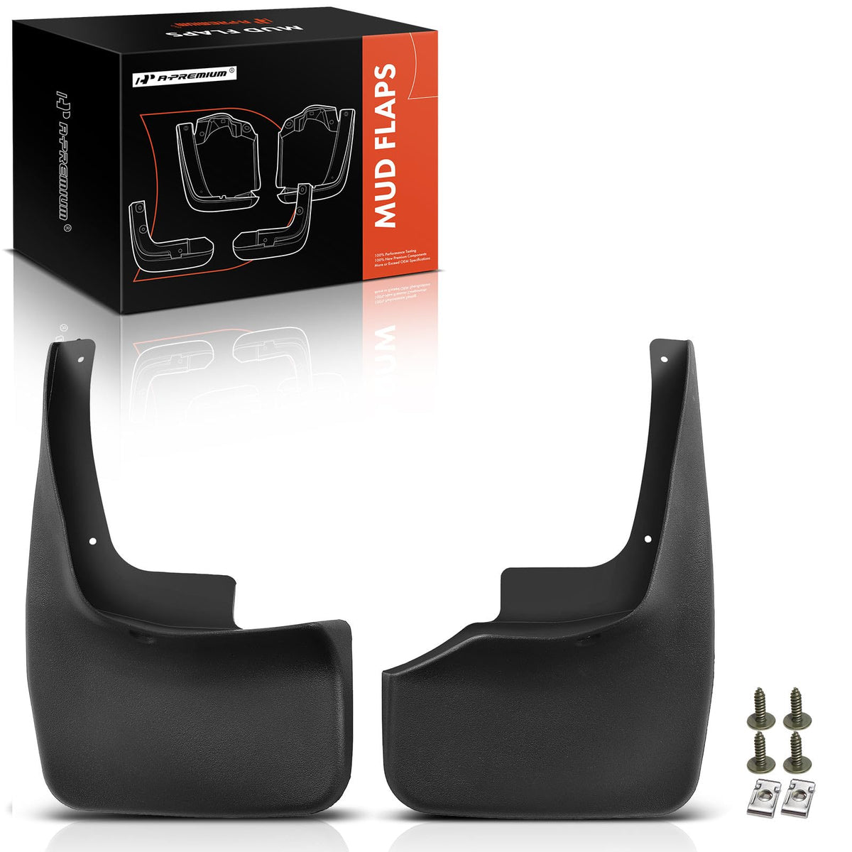 A-Premium Set of 2PCS Mud Flaps Splash Guards Mudflaps Mudguards with Hardware Kits Compatible with Jeep WK Series Grand Cherokee 2005-2010, Rear Driver and Passenger Side