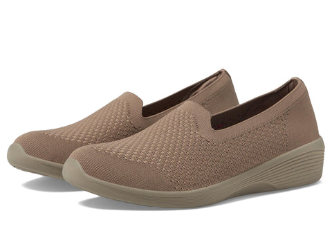 SKECHERS Women's Arya-Clear Skies Loafer, Dark Taupe, 9.5