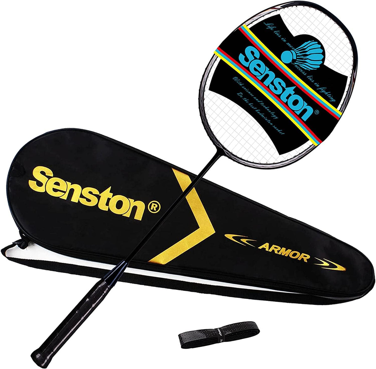 Senston Badminton Racket N80 Single High-grade Carbon Fiber Badminton Racket,Including Badminton Bag