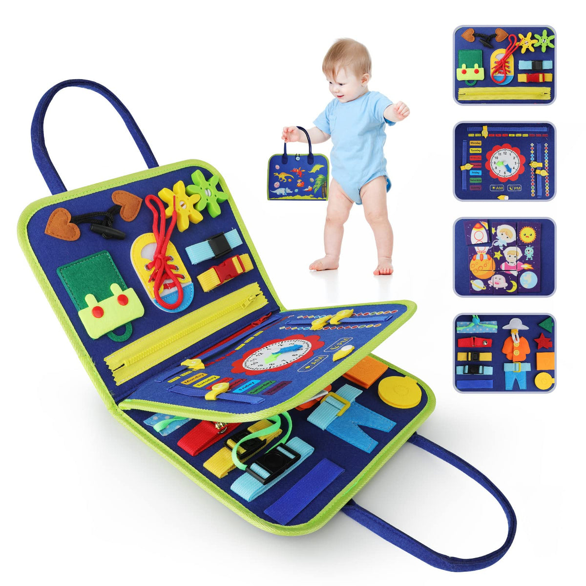 Busy Board 26 In 1 Tollders Toys Montessori Toys For 1 Year Old Boys Girls Sensory Toys For Babies Learning Fine Motor Skills Preschool Educational Learning Toys Toddler Travel Toys Baby Girl Boy Gift