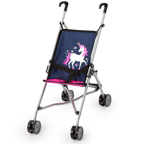 Bayer Design Dolls Buggy for up to 18" Dolls,Blue/Pink