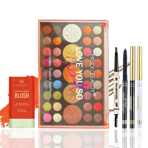 FantasyDay Makeup Sets, Multifunction Makeup Palettes with Mirror, 72 Color Eyeshadows/Compact Powder/Sequins/Bronzing Powder/Highlighter/Lip Color, Makeup kit for women full kit - #A(Pink Blush)