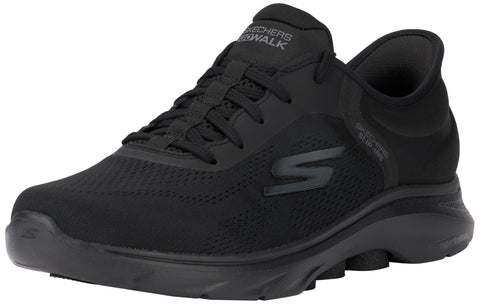 Skechers Men's Go Walk 7 Sneaker, Black/Black, 14