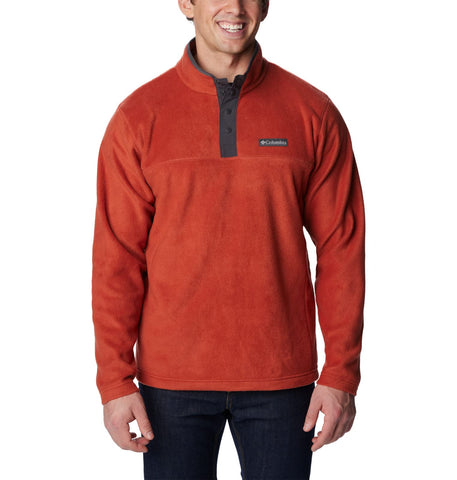Columbia Men's Steens Mountain Half Snap, Warp Red/Shark, XX-Large
