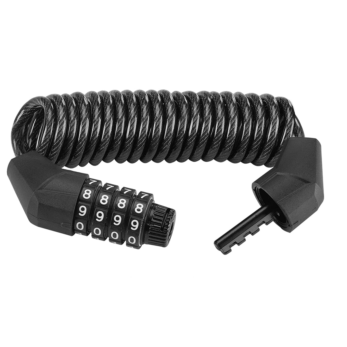 ROCKBROS Bike Helmet Lock Bike Lock Combination Padlock Bicycle Chain Lock Heavy Duty Bicycle Lock 4-Digits Codes Lock Multi-function Lock