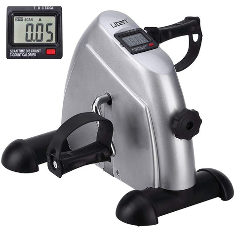 Uten Mini Exercise Bike Pedal Exerciser Resistance Cycle Indoor Gym