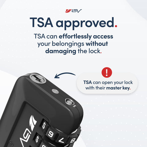 TSA Approved Luggage Travel Lock, Set-Your-Own Combination Lock for School Gym Locker, Luggage Suitcase Baggage Locks, Filing Cabinets, Toolbox, Case (Black, 2 Pack)