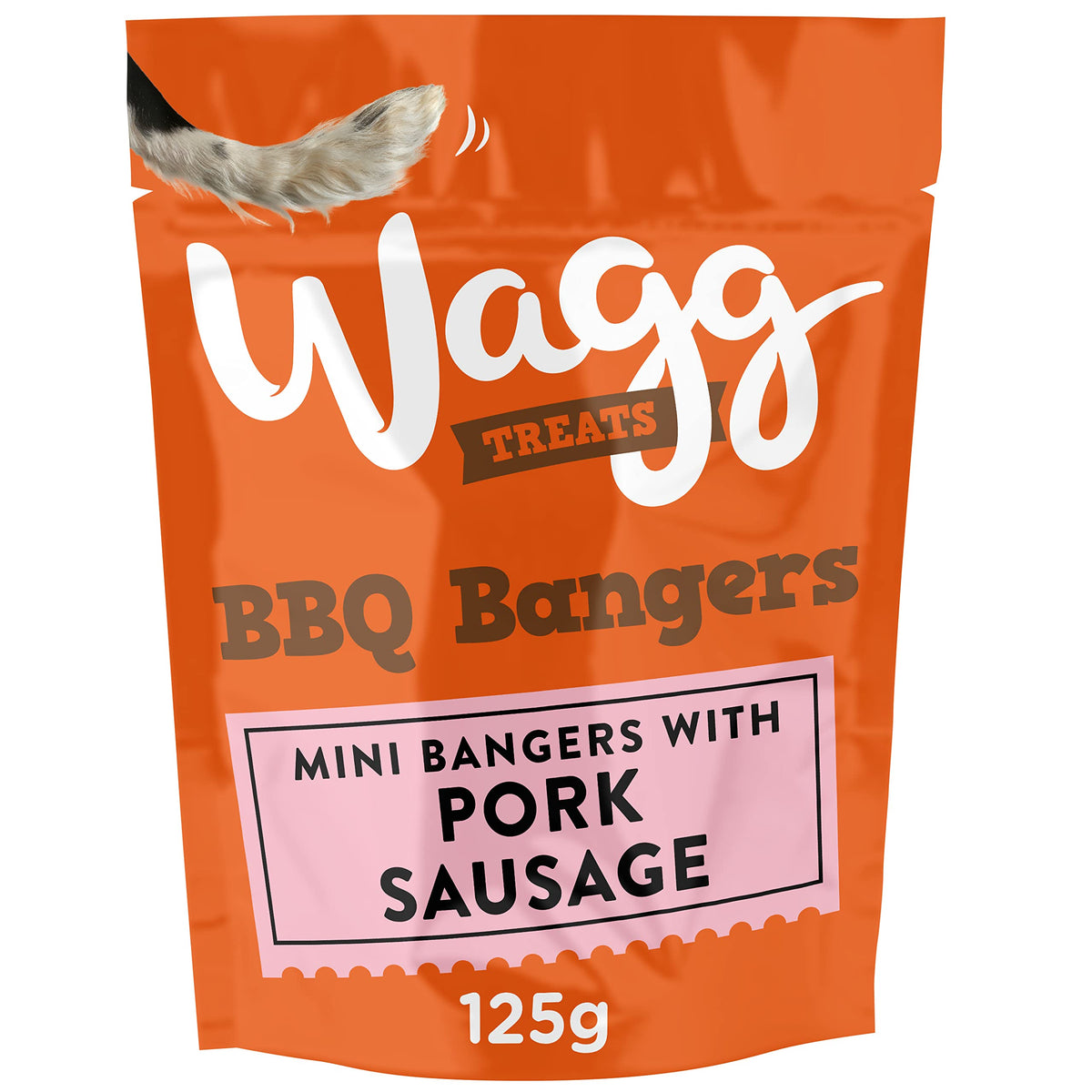 Wagg BBQ Bangers Dog Treats 125g, pack of 7