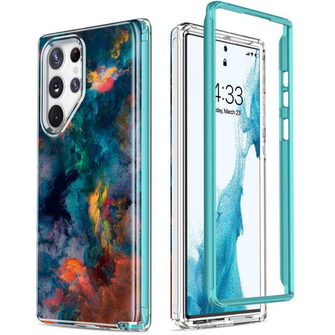 Esdot SchutzhÃ¼lle fÃ¼r Samsung Galaxy S23 Ultra, militÃ¤rische QualitÃ¤t, robuste HÃ¼lle mit modischen Designs fÃ¼r Frauen und MÃ¤dchen, schÃ¼tzende HandyhÃ¼lle fÃ¼r Galaxy S23 Ultra 6.8 Zoll bunte Malerei