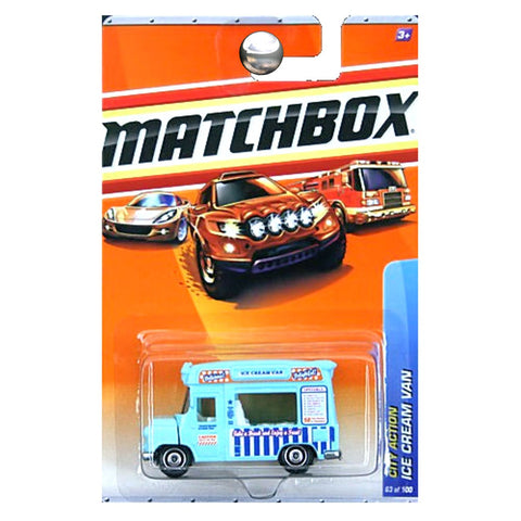 Matchbox 2010 Ice Cream Van (blue), City Action # 63/100, 1:64 Scale.