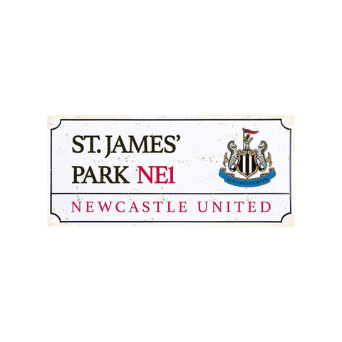 Forever Collectibles UK Newcastle United FC Premier League Football Retro Metal Decorative Street Sign