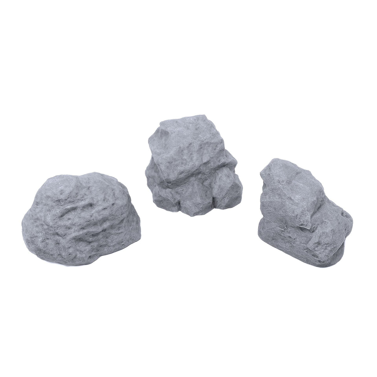 Rounded Rock Formations, 3D Printed Tabletop RPG Scenery and Wargame Terrain for 28mm Miniatures