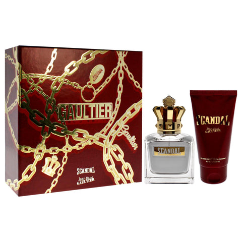 Jean Paul Gaultier Scandal Pour Homme for Men - 2 Pc Gift Set 3.4oz EDT Spray, 2.5oz Shower Gel