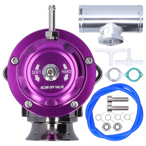 Aluminium Billet Turbo Blow Off Valve, 2.5in Flange Pipe Type?RS Universal Dump Valve Car Accessary SDD?BOVGRSBL FPG250(Violet)