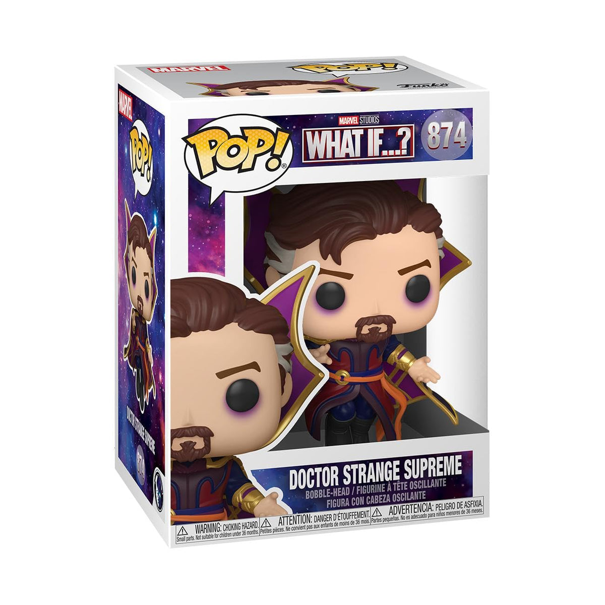 Funko Pop! Marvel: Marvel - What If- Doctor Strange Supreme - Marvel What If - Collectable Vinyl Figure - Gift Idea - Official Merchandise - Toys for Kids & Adults - TV Fans