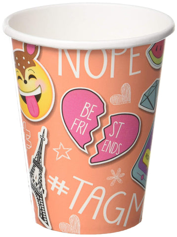 Amscan Selfie Celebration Paper Cups - 9 oz., Pack of 8