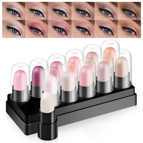 Joyeee Eyeshadow Sticks Set 24 Colours/Set, Multichrome Pearly Eyeshadow Pen Glitter Eyeshadow Crayon Shimmer Eyeshadow Eye Brightener Stick, Waterproof&Long Lasting, Eyes Makeup Gift for Women Girls