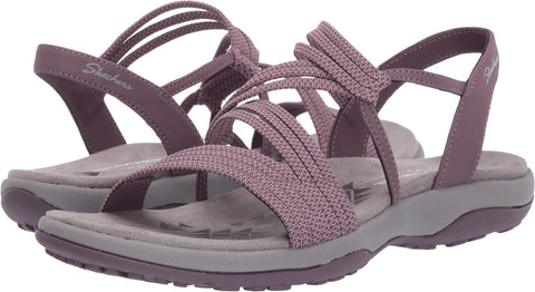 Skechers Women's Reggae Slim-Skech Appeal-Z-Gore Slingback Sandal, Plum, 11 M US