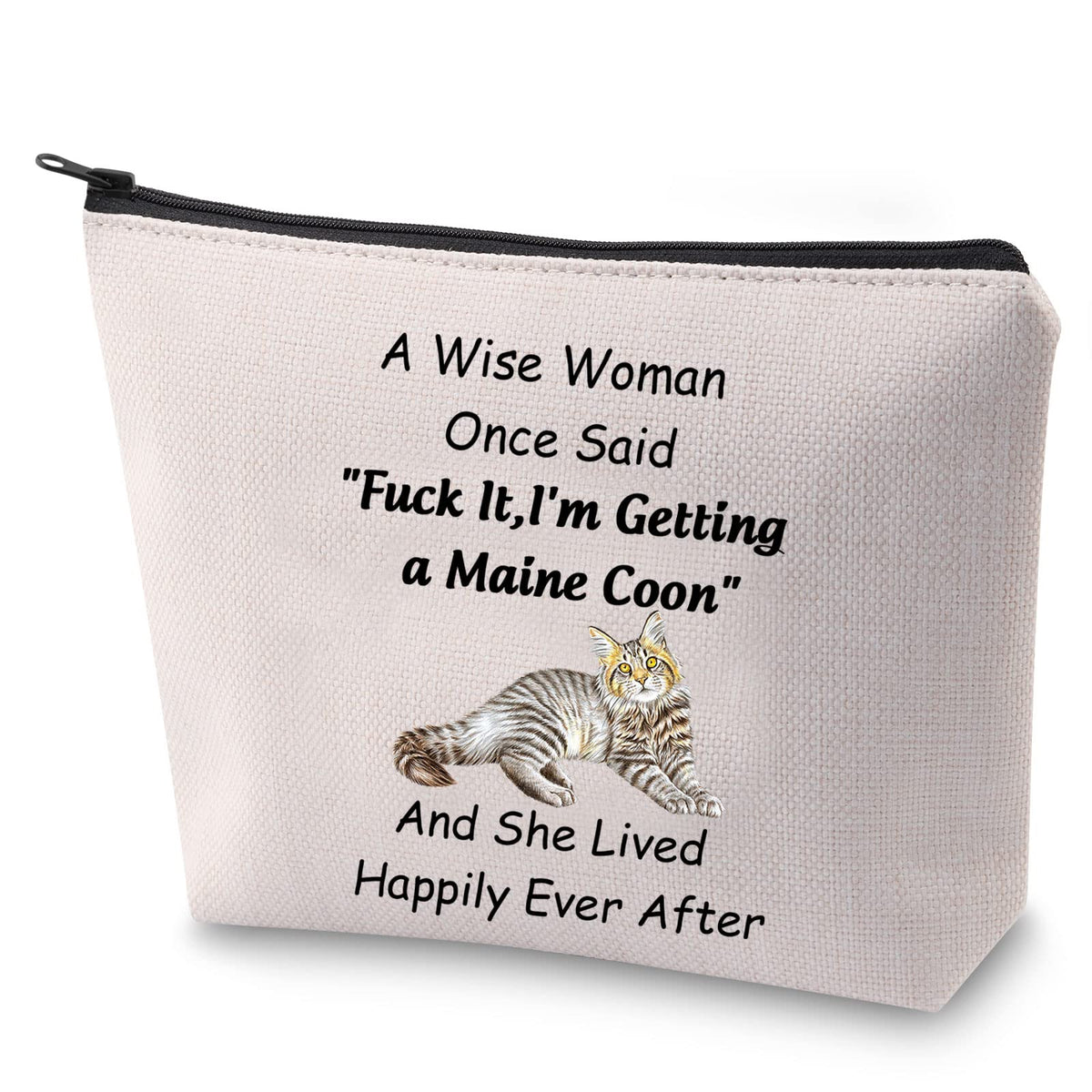 Maine Coon Cat Cosmettic Bag Gift Maine Coon Cat Mom Makeup Bag with Zipper MotherÃƒÆ’Ã†â€™Ãƒâ€šÃ‚Â¢ÃƒÆ’Ã‚Â¢ÃƒÂ¢Ã¢â€šÂ¬Ã…Â¡Ãƒâ€šÃ‚Â¬ÃƒÆ’Ã‚Â¢ÃƒÂ¢Ã¢â€šÂ¬Ã…Â¾Ãƒâ€šÃ‚Â¢s Day Gift for Cat Mom Maine Coon Cat Lover Travel Case Survival Kit (Maine Coon)