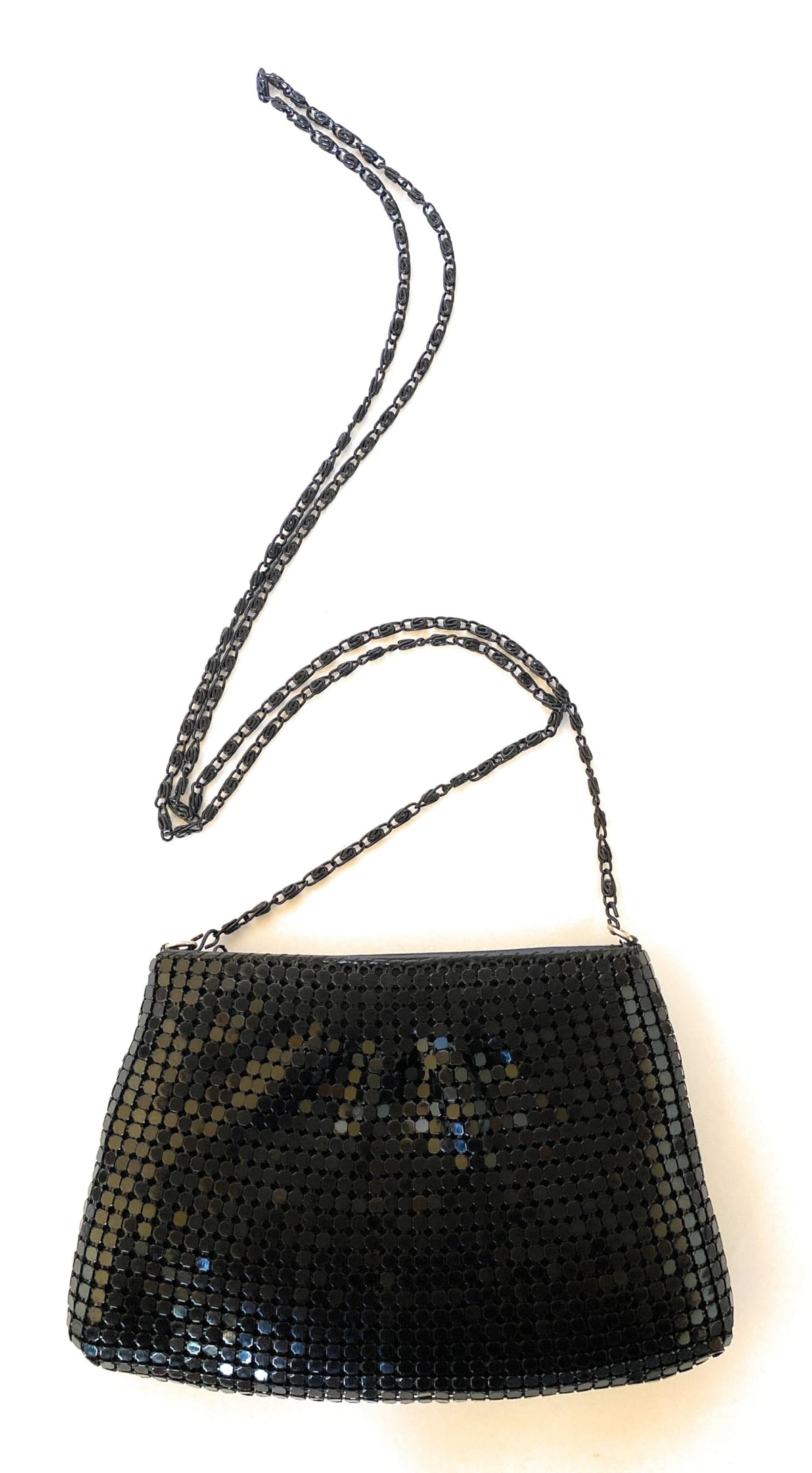 Frewahmesh Women's Evening Clutches Metal Mesh Party Purse Bag(mini black)