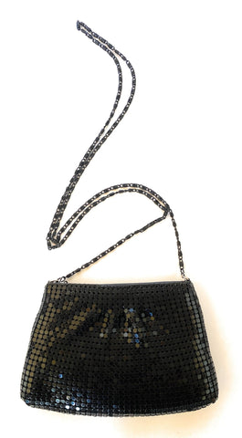 Frewahmesh Women's Evening Clutches Metal Mesh Party Purse Bag(mini black)