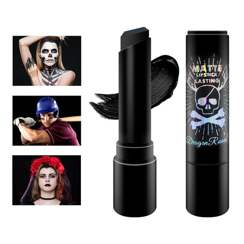 Sports Eye Black Stick,Eye Black Baseball/Softball/Football Accessories,Black Lipstick Cream-Blendable Stick Eye Black Face Body Paint for Sports,Eyeblack Clown SFX Halloween Cosplay Costume Makeup