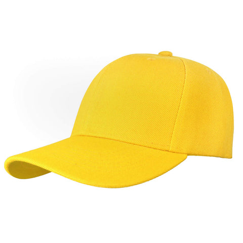 Falari Baseball Dad Cap Adjustable Size for Running Workouts and Outdoor Activities (One Size, 1pc Yellow)