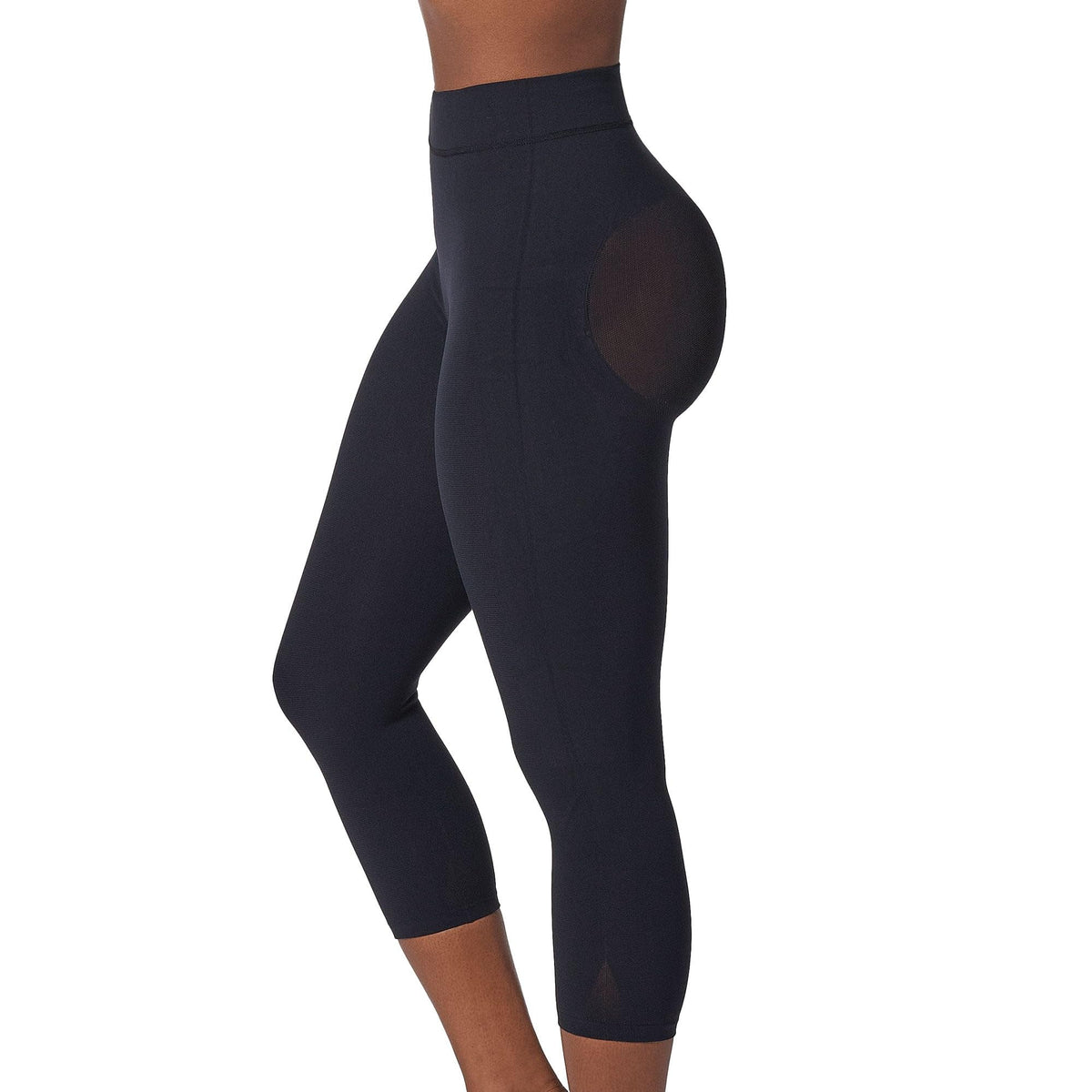 Leonisa Women's X-Small, Black-Capri Shaper