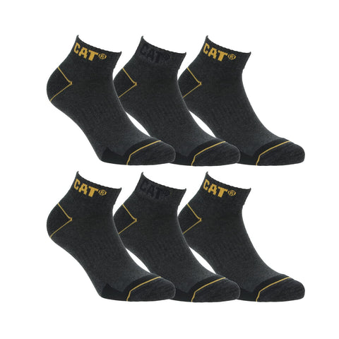 Caterpillar CAT Men's Works Socks (9-11, 6 Grey Pair)