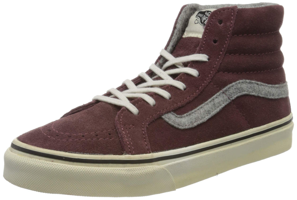 Vans Sk8 Hi Slim Womens 5 / Mens 3.5 Vintage Suede Red Mahogany