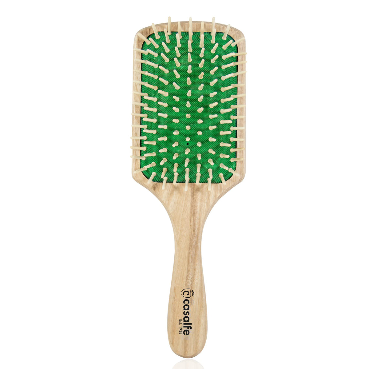 Casalfe Racquet Straightener Brush Wood - Anti Frizz