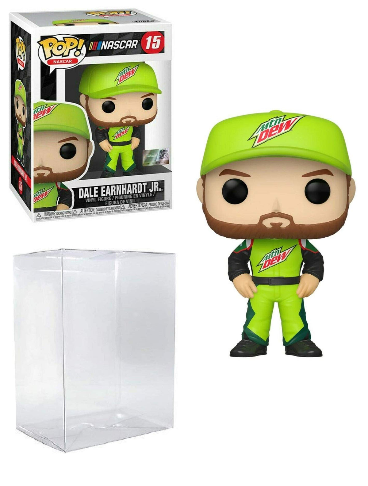 Dale Earnhardt JR #15 Pop Sports Nascar Vinyl Figure (Bundled with Ecotek Pop Protector)