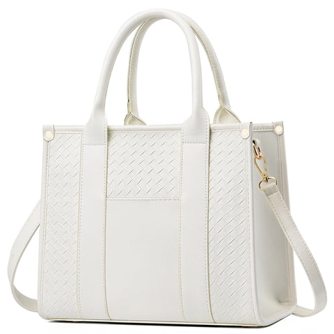 COCIFER The Tote Bag Crossbody Purses for Women Shoulder Bag Handbags PU Leather Top Handle Bags with zipper (BZ Beige)