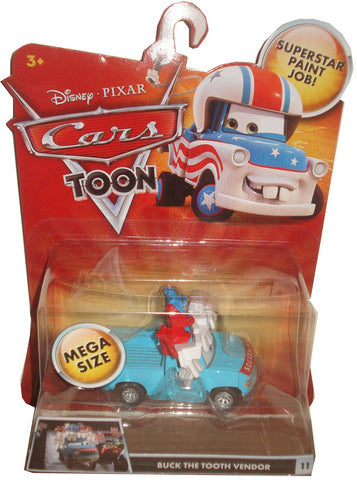 Disney / Pixar CARS TOON Oversized Die Cast Car Buck the Tooth Vendor