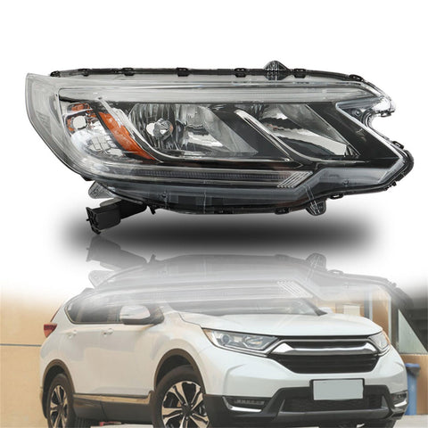 Silscvtt Headlights Assembly Replacement for Honda CR-V CRV 4Dr DRL 2015-2016 Right Passenger Side Headlight RH
