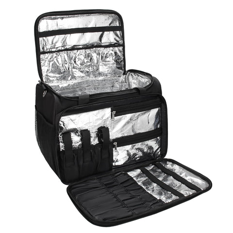 Professional Hairdresser Bag, Hairdresser Bag, Toilets Travel Bag, Cosmetic Beauty Hairdresser Bag with Shoulder Strap, Hair Makeup Salon Organiser Bag Insulation Material