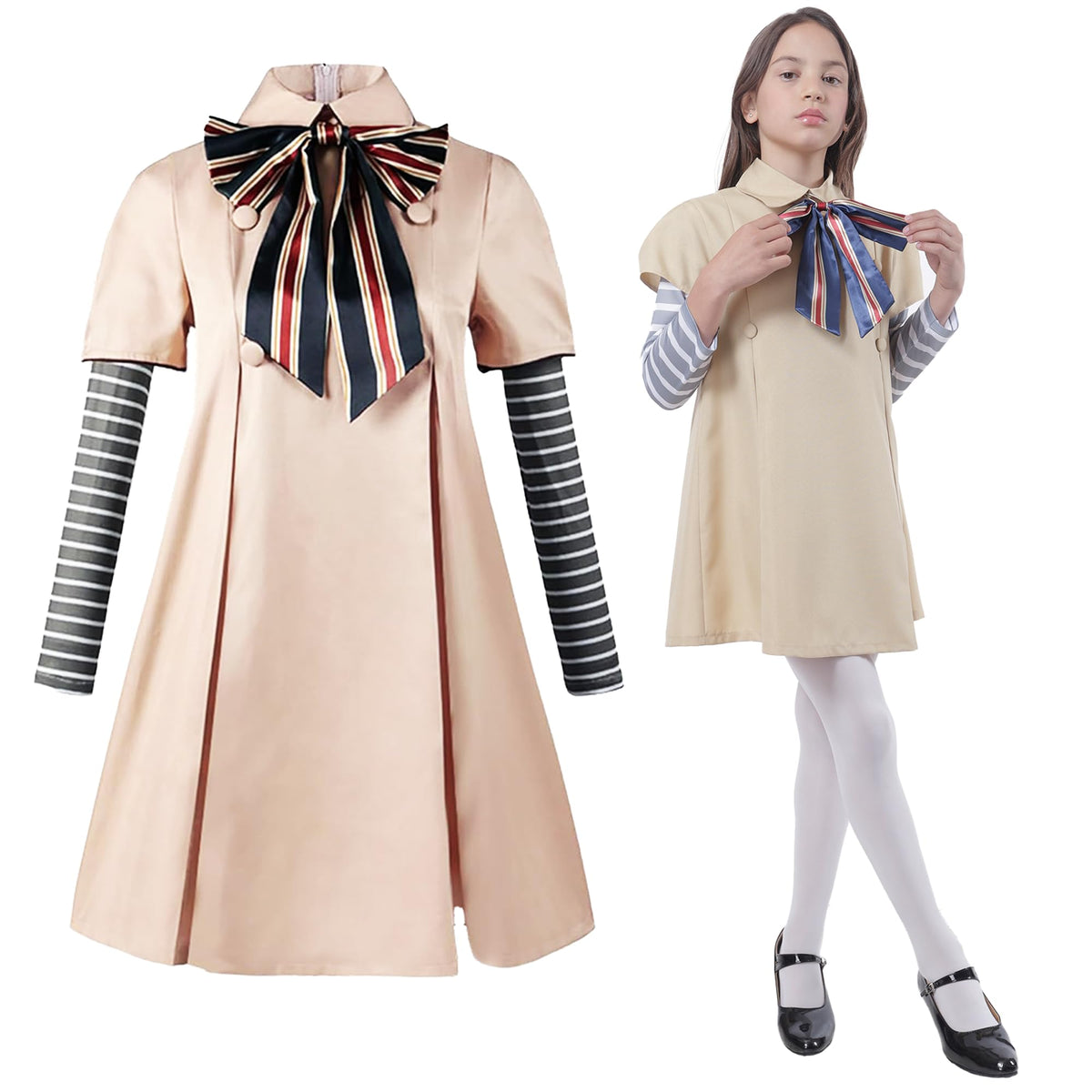 Carnavalife Disfarz Megan Girl 3-15 Years, Megan Doll Costume, Killer Doll Costume, School Uniform Costume, Halloween Costume Girl M3GAN (M)