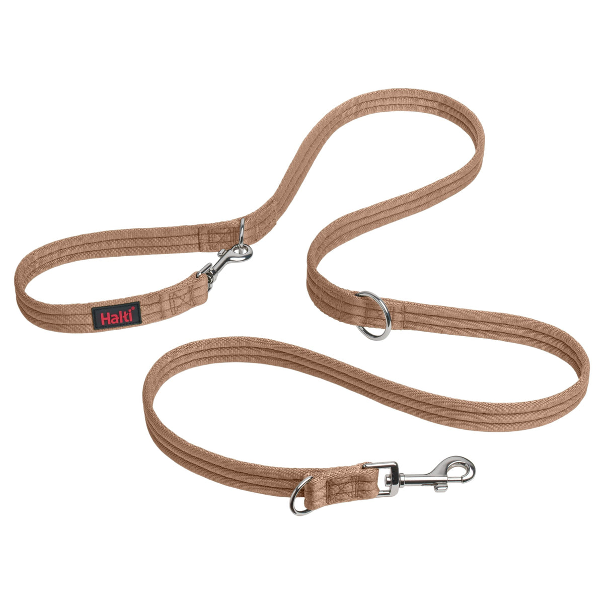 HALTI Training Lead - Professional Dog Lead to Stop Pulling on the Lead, Perfect for Puppy Walks, Easy to Use Double-Ended Dog Leash, Lightweight Soft & Durable (Size Large, Desert Sand, 2m)