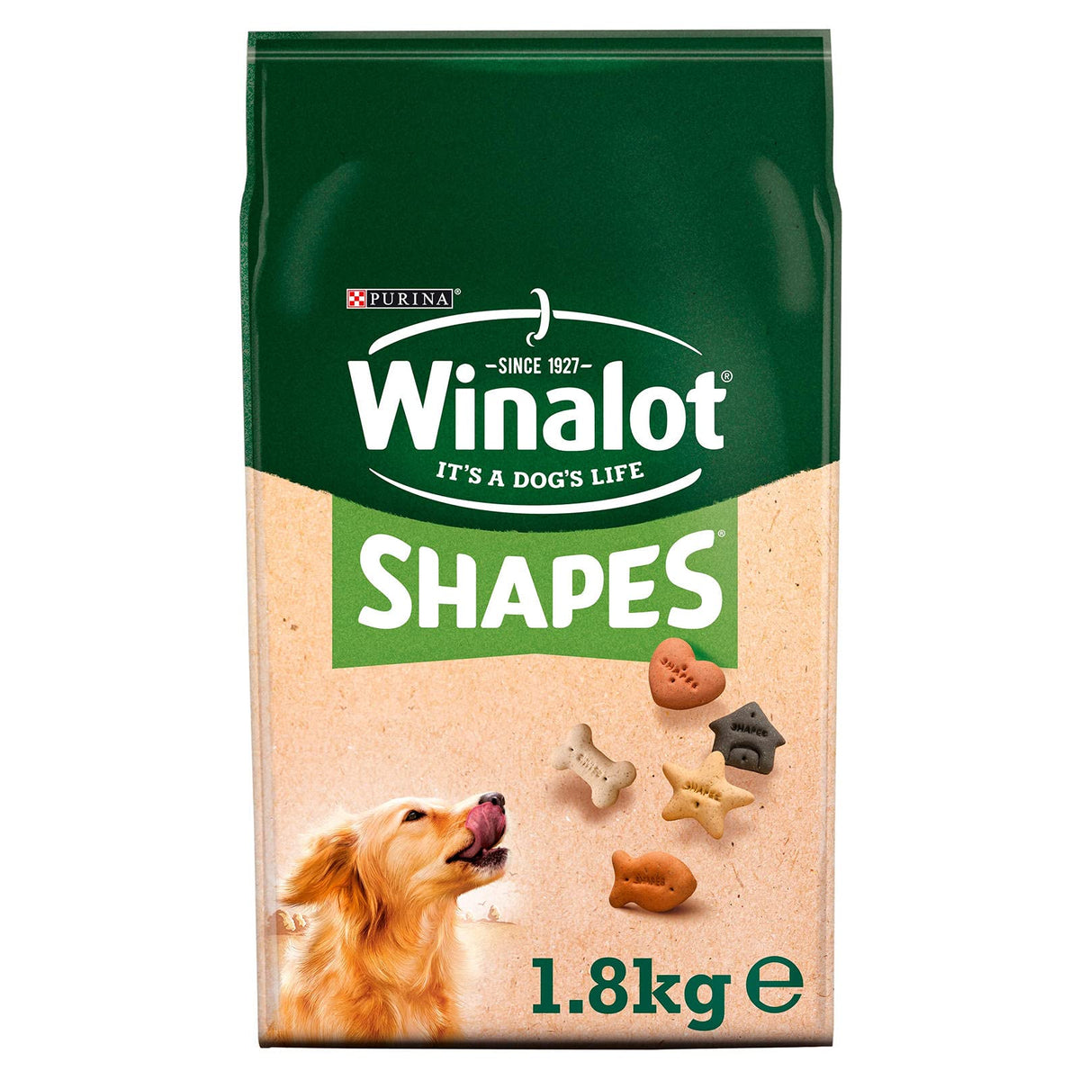 Winalot 3 x Shapes Dog Biscuits, 1.8kg