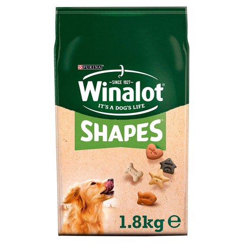 Winalot 3 x Shapes Dog Biscuits, 1.8kg